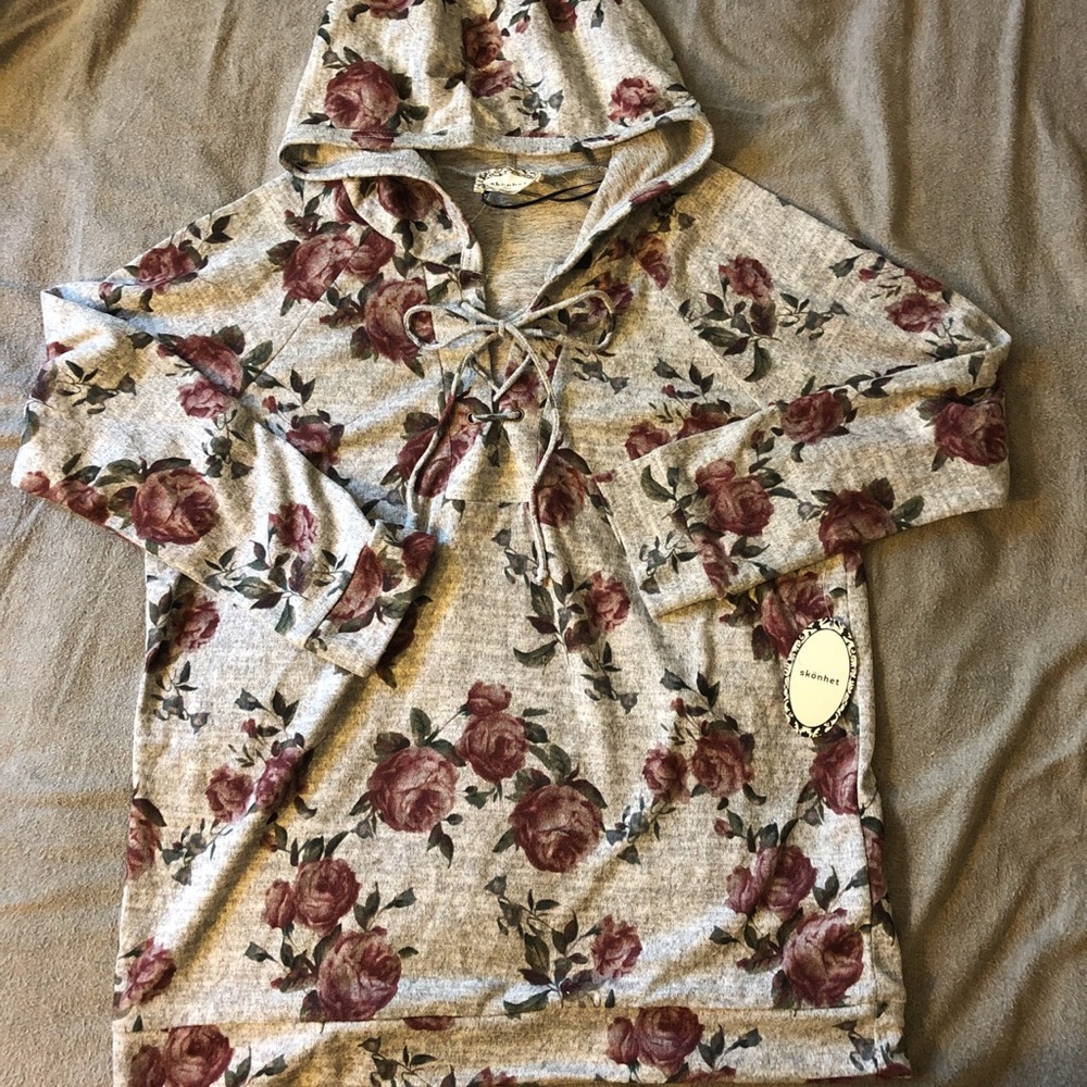 3/4 sleeve flannel hoodie shirt